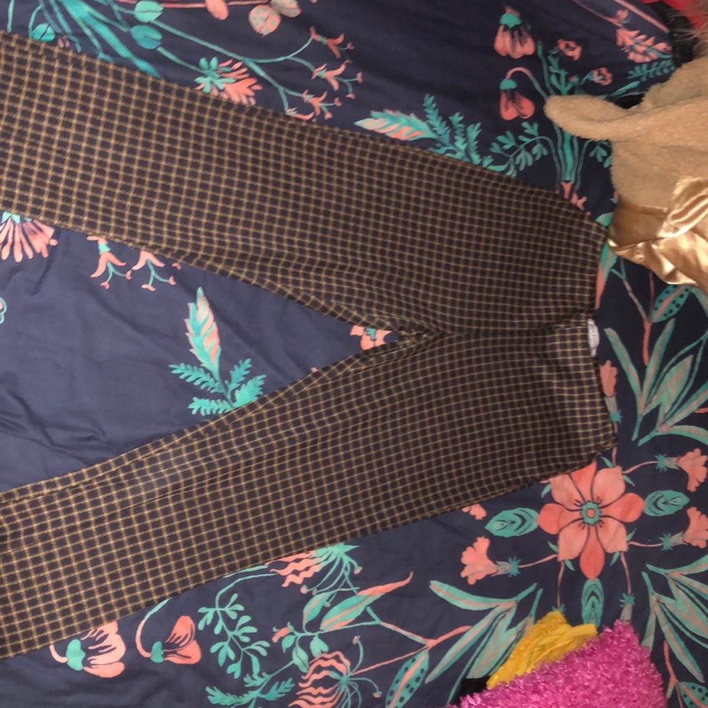 Checkered urban flare pant